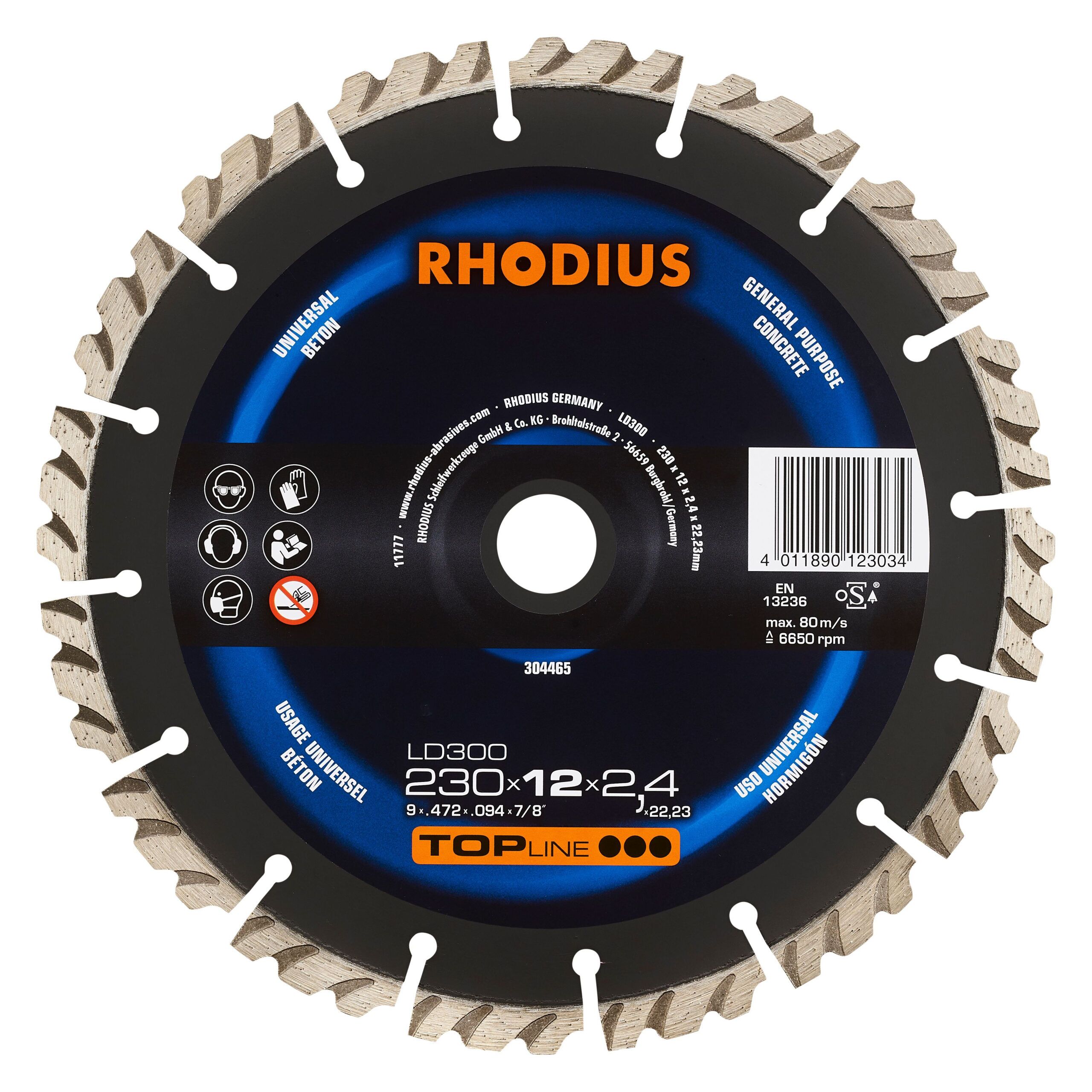 Rhodius, Diamantzaag, universeel