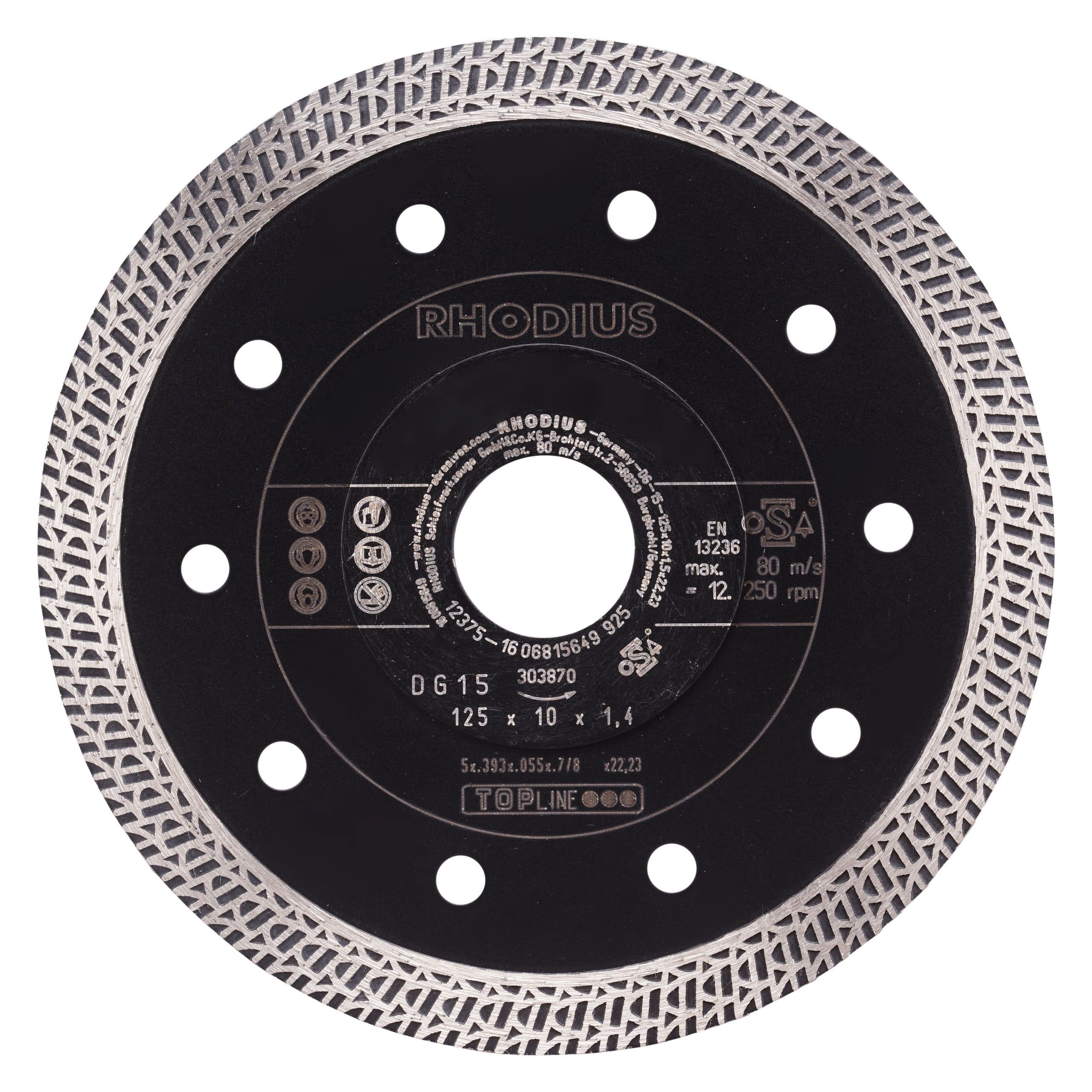 Rhodius diamantschijf DG15 125mm 303870