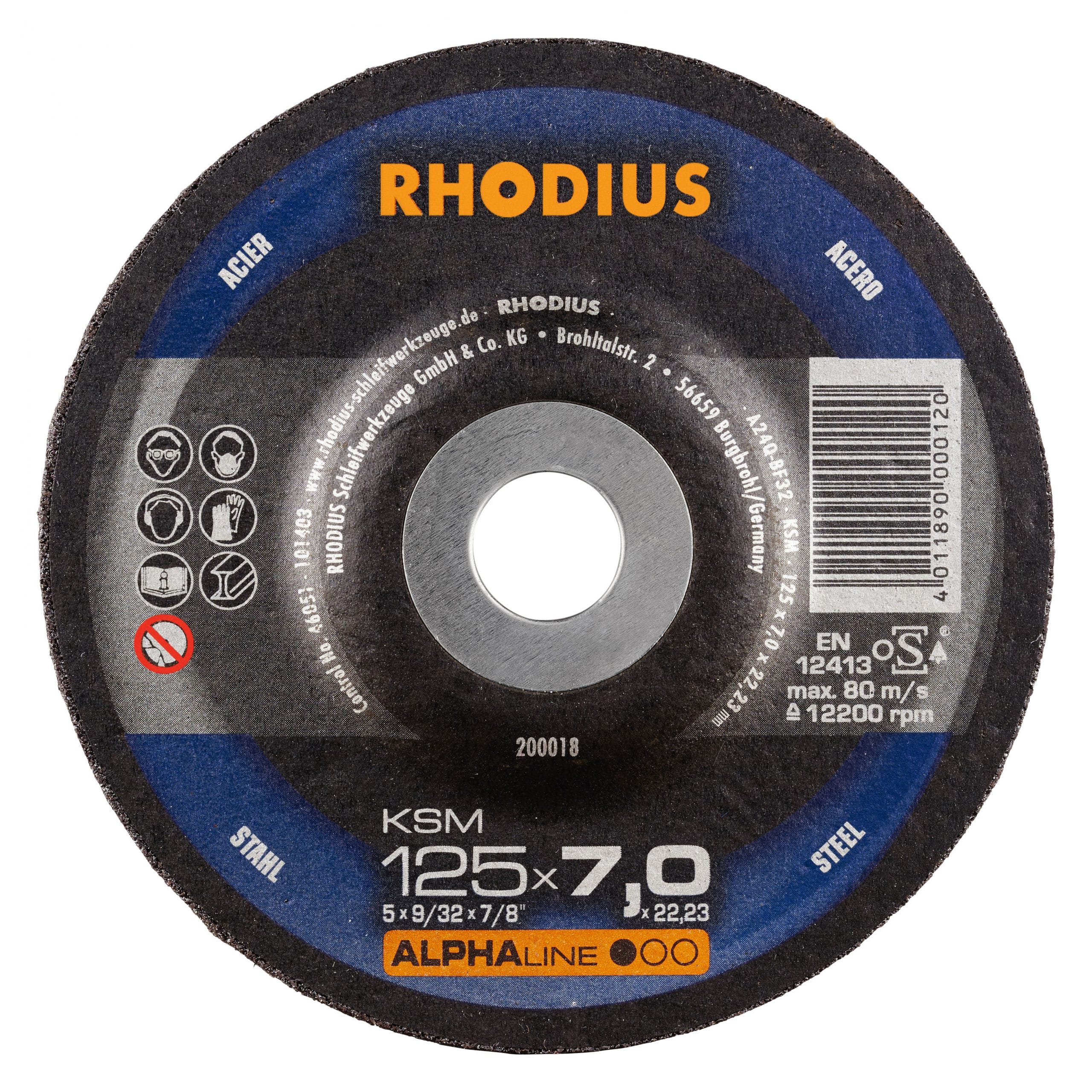 Rhodius KSM Afbraamschijf 125mm 200018