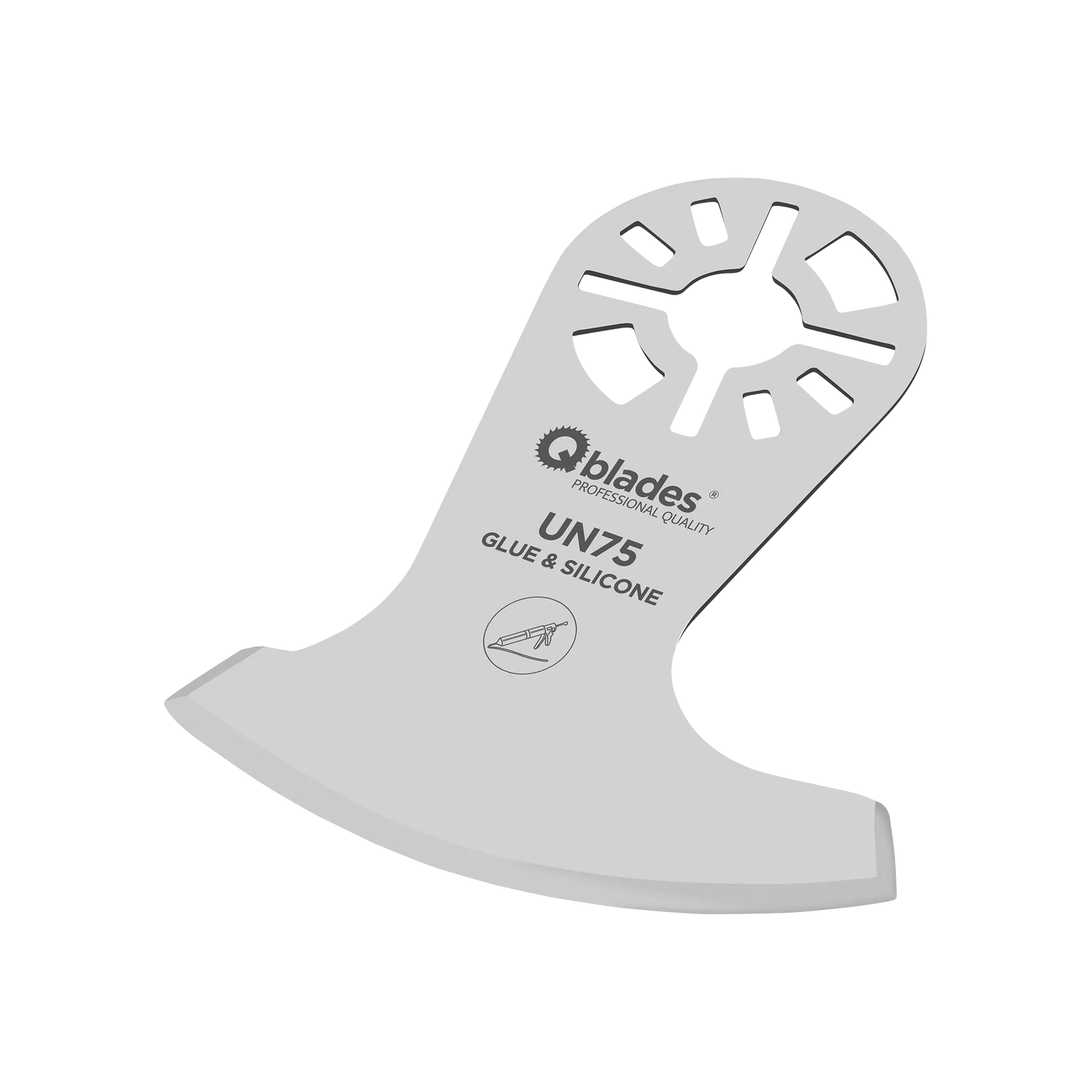 Qblades - UN75 | Segmentmes RVS sikkel 55x0.9mm |1 stuks